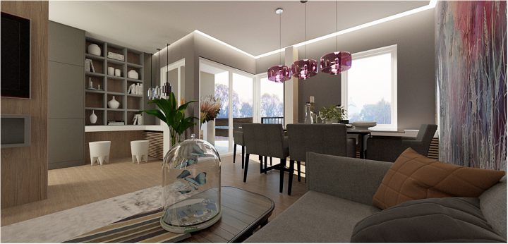 Wizualizacje 3 pokoje Hańczy