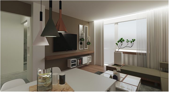 Wizualizacje 2 pokoje Brzozowa